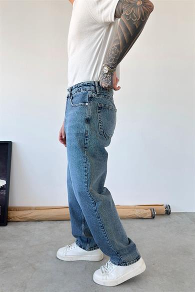 Buz Mavi Basic Regular Pantolon