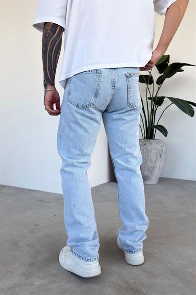 Buz Mavi Basic Regular Pantolon