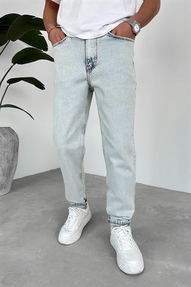Buz Mavi Basic Regular Pantolon