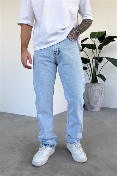 Buz Mavi Basic Regular Pantolon