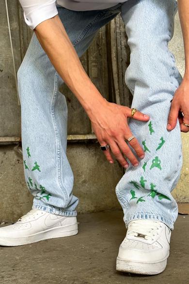 Buz Mavi Buz Mavi Thsine Baggy Pantolon