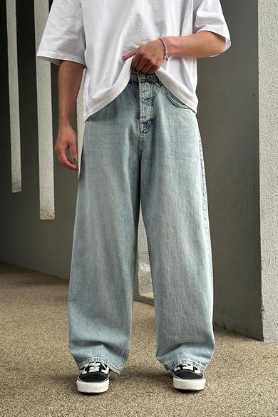 Buz Mavi Dokulu  022 GD Ekstra Bol Baggy Pantolon