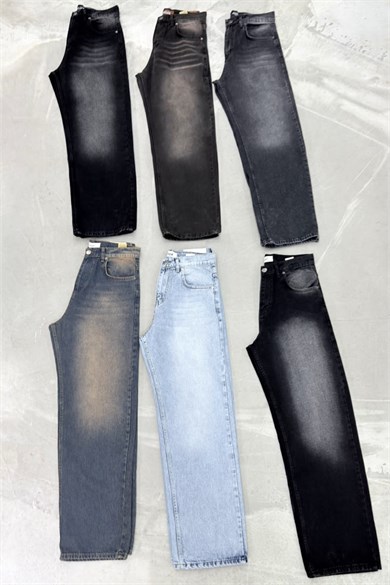 Buz Mavi Soft Degrade Basic Baggy Pantolon