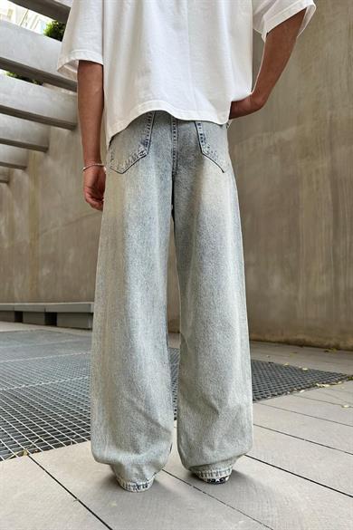 Buz Mavi Soft Degrade GO Ekstra Bol Baggy Pantolon