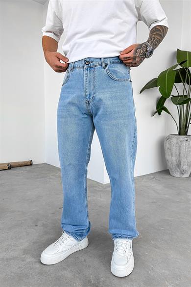 Buz Mavi Soft Degrade Premium Baggy Pantolon