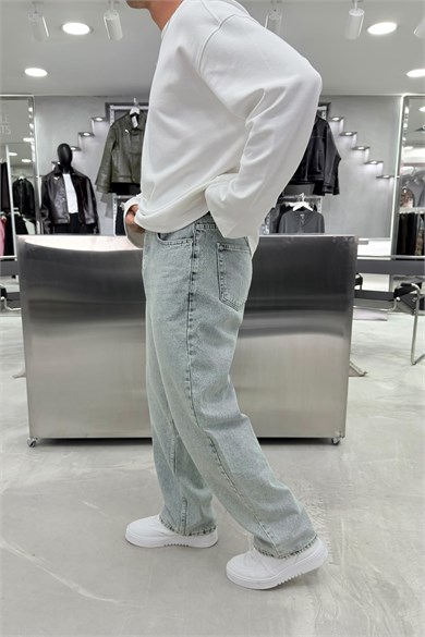 Buz Mavi Soft Degrade Premium Baggy Pantolon