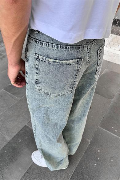 Dokulu Buz Mavi 03 GO Ekstra Bol Baggy Pantolon