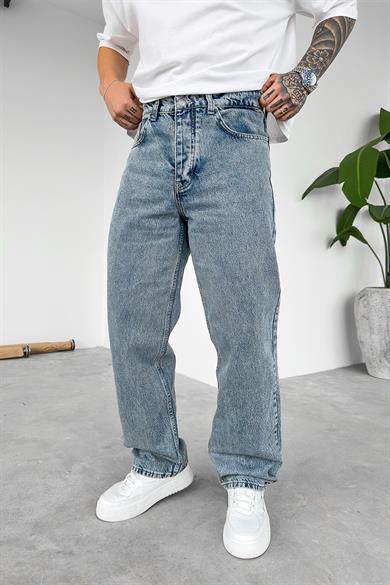 Dokulu Buz Mavi Basic Premium Regular Pantolon