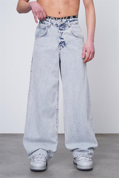 Dokulu Buz Mavi Dokulu Buz Mavi 1H Ekstra Bol GD Baggy Pantolon