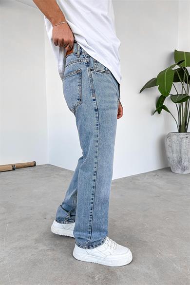 Dokulu Buz Mavi Soft Degrade Premium Baggy Pantolon
