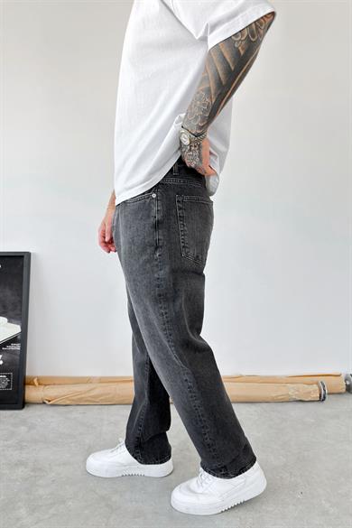 Dokulu Füme Basic Baggy Pantolon