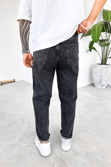 Dokulu Gri Basic Regular Pantolon