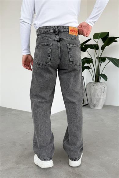 Dokulu Gri Soft Degrade Basic Regular Pantolon