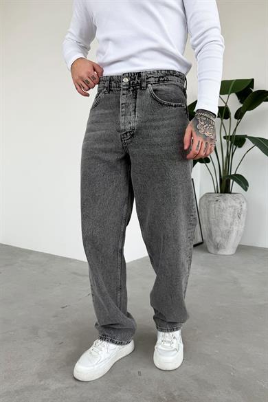 Dokulu Gri Soft Degrade Basic Regular Pantolon