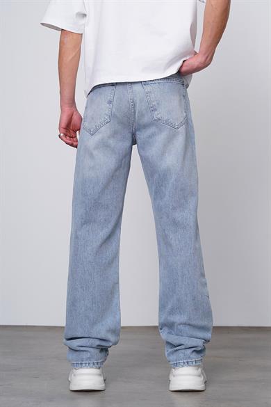 Dokulu Mavi Dokulu Mavi Tasarım 08L GD Baggy Pantolon
