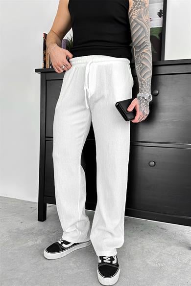 Ekru Breeze Soft Baggy Pantolon