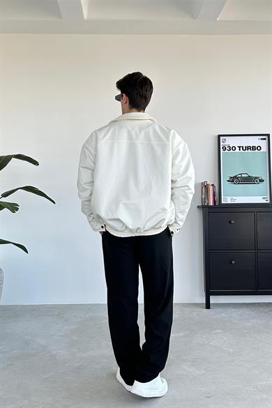 Ekru Motorsport Bomber Yarışçı Ceket
