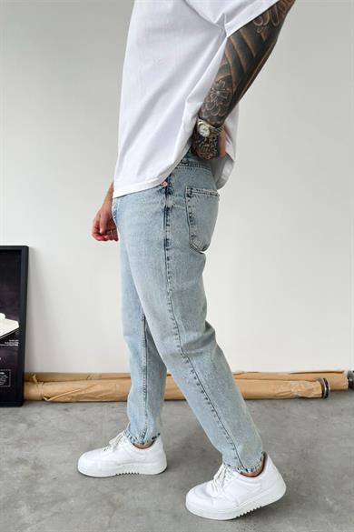 Eskitme Buz Mavi Soft Degrade Boyfriend Pantolon
