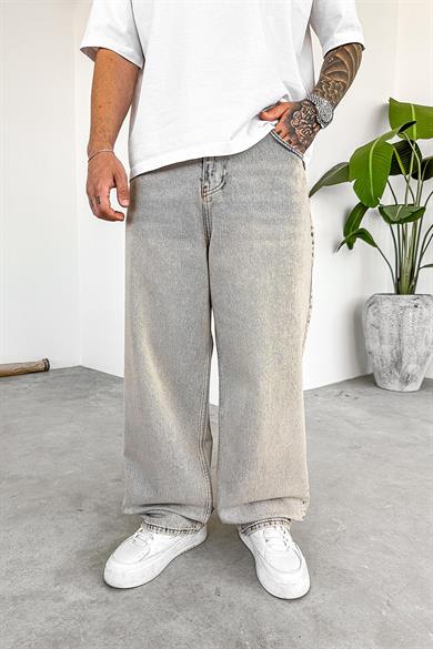 Eskitme Buz Mavi Soft Degrade Old School Premium Baggy Pantolon