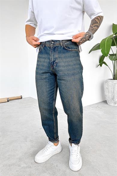 Eskitme Mavi Basic Premium Regular Pantolon