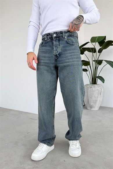 Eskitme Mavi Soft Degrade Basic Regular Pantolon