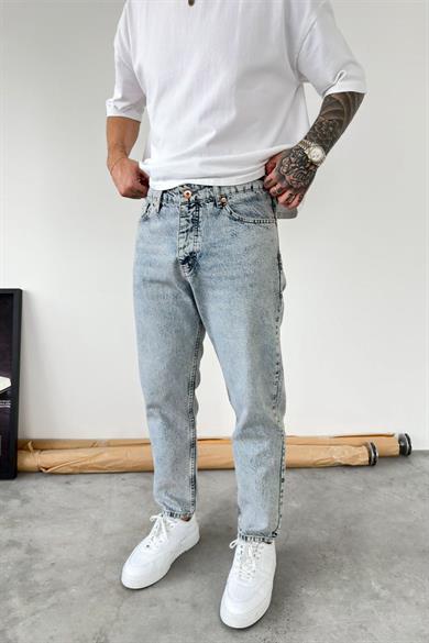 Eskitme Mavi Soft Degrade Boyfriend Pantolon