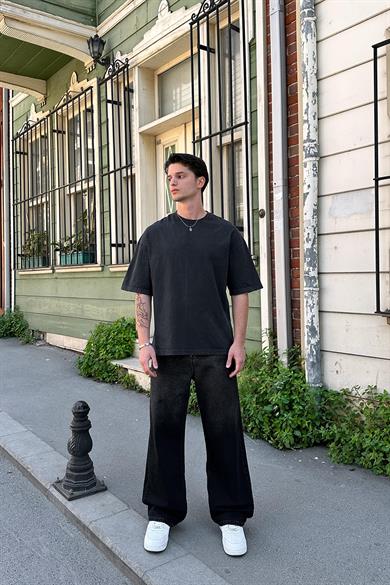 Füme Acid Wash Basic 1Z EE Oversize Tişört