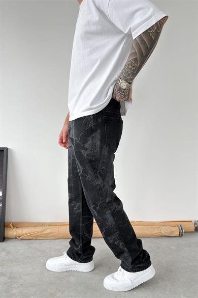 Füme Angel Baskılı Premium Baggy Pantolon