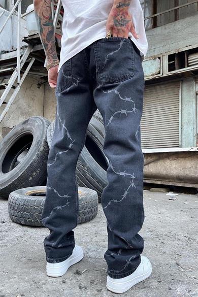 Füme Barbed Wire Loose Fit Jean