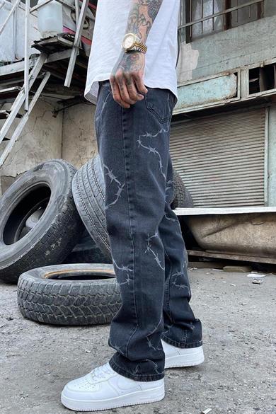 Füme Barbed Wire Loose Fit Jean