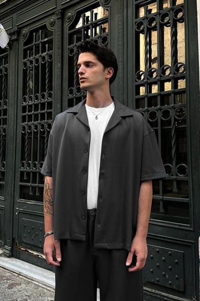 Füme Basic B4 DAD Boxy Fit Oversize Gömlek