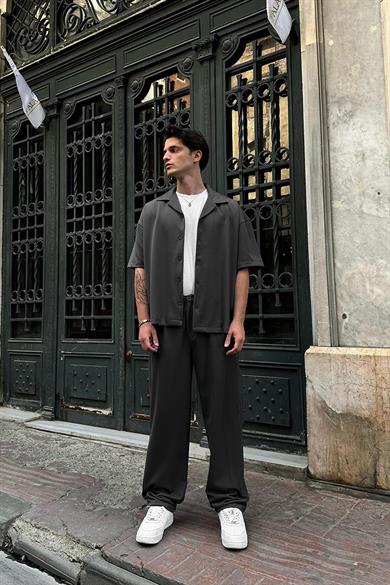 Füme Basic B4 DAD Boxy Fit Oversize Gömlek