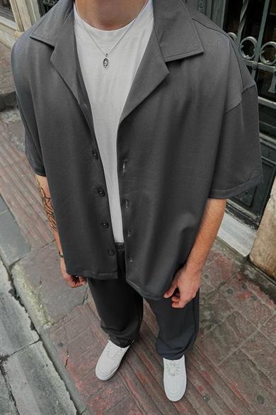 Füme Basic B4 DAD Boxy Fit Oversize Gömlek