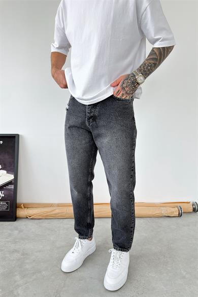 Füme Basic Yırtıklı Boyfriend Pantolon