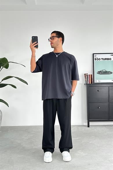 Füme Cozy Basic Oversize Tişört