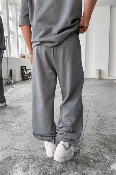 Füme Cozy Premium Çımalı Paça Lastik Eşofman