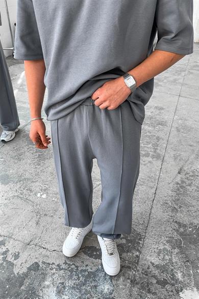 Füme Cozy Premium Çımalı Paça Lastik Eşofman