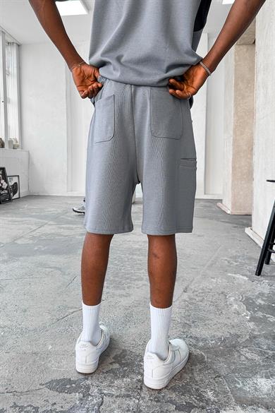 Füme Cozy Premium Pileli Şort