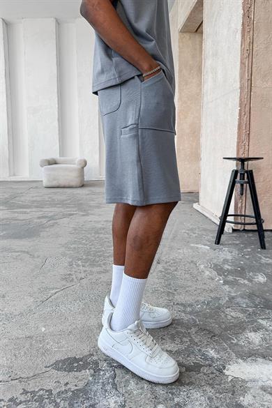 Füme Cozy Premium Pileli Şort