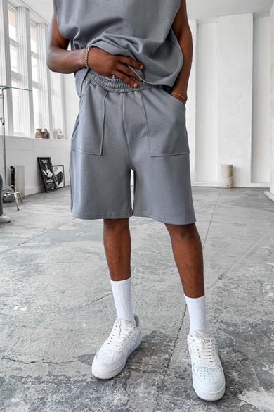 Füme Cozy Premium Pileli Şort