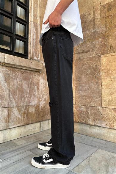 Füme Dizi Yırtık 008 GD Baggy Pantolon