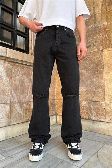 Füme Dizi Yırtık 008 GD Baggy Pantolon