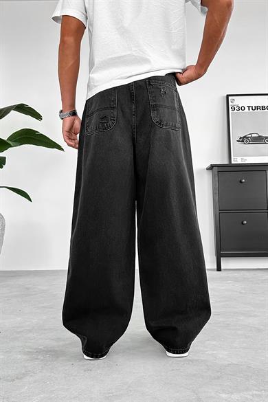 Füme Dizi Yırtık Ekstra Bol Premium Baggy Pantolon