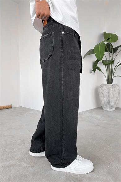 Füme Kemerli Basic Ekstra Bol Baggy Pantolon