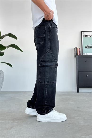 Füme Ön Tasarım Cepli Baggy Pantolon