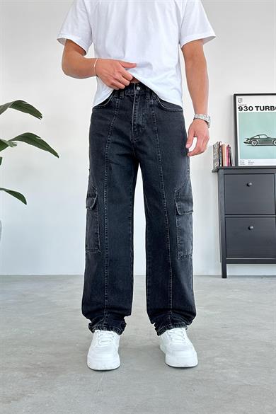 Füme Ön Tasarım Cepli Baggy Pantolon