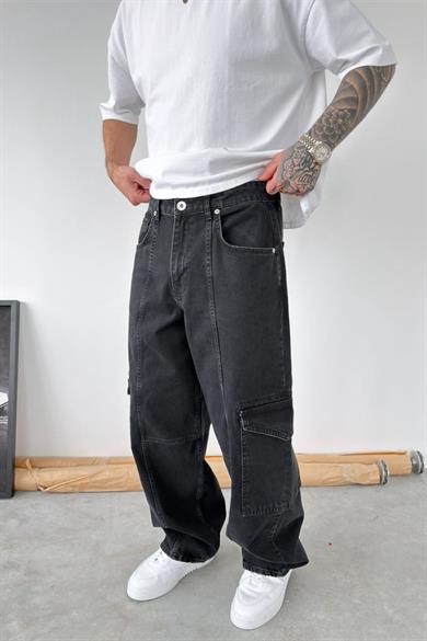 Füme Ön Tasarım Cepli Ekstra Bol Baggy Pantolon