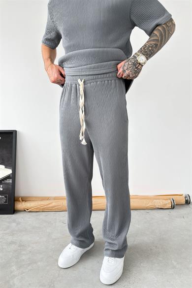 Füme Ottoman Kumaş Baggy Pantolon