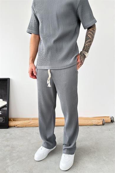 Füme Ottoman Kumaş Baggy Pantolon