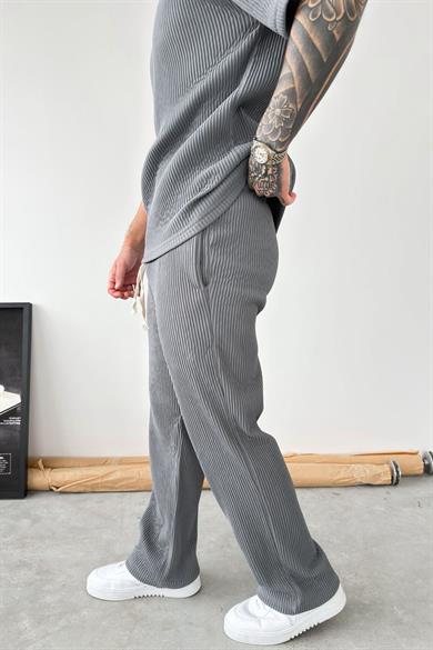 Füme Ottoman Kumaş Baggy Pantolon